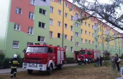 Pożar w bloku przy ul. Włocławskiej 