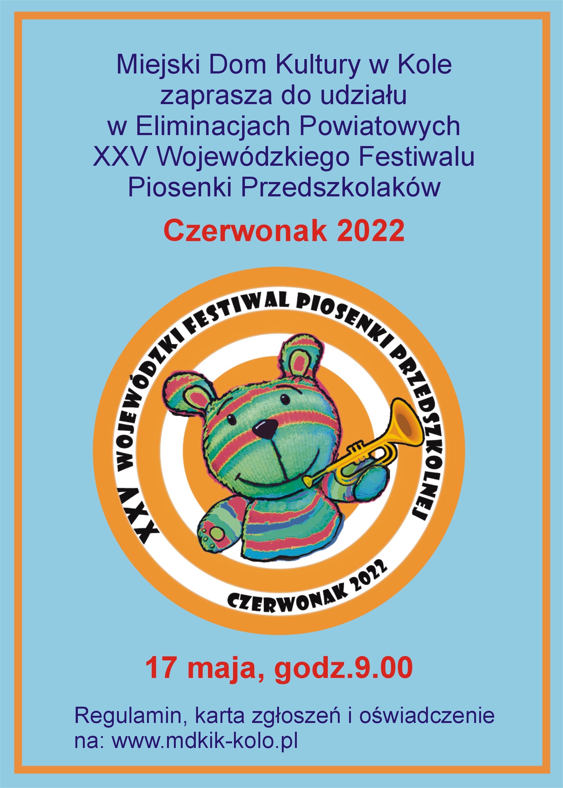Wydarzenie  Festiwal Piosenki Przedszkolaków Czerwonak 2022