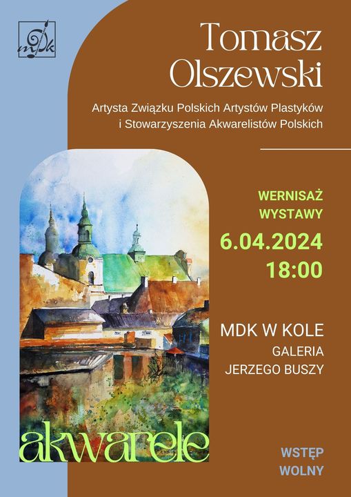 Wernisaż wystawy akwareli Tomasza Olszewskiego