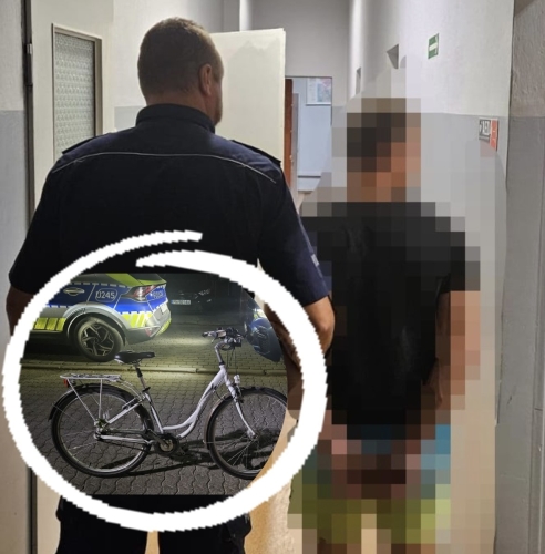 Mężczyzna pod wpływem alkoholu kradnie rower wart 1200 zł - długo się nim nie nacieszył