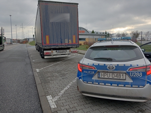 Kierowca ciężarówki z Estonii zatrzymany na A2
