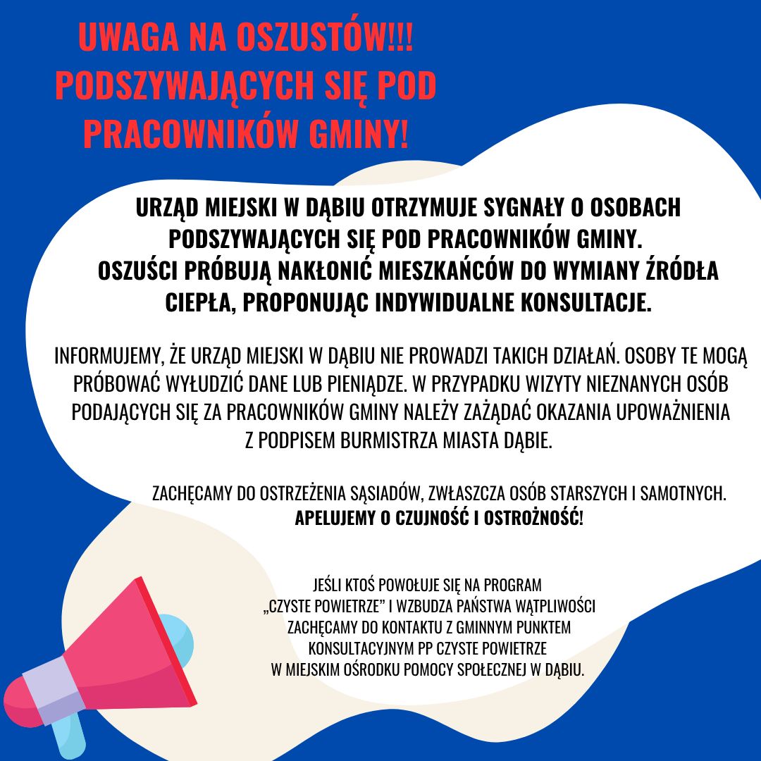 Uwaga na oszustów podszywających się pod pracowników gminy