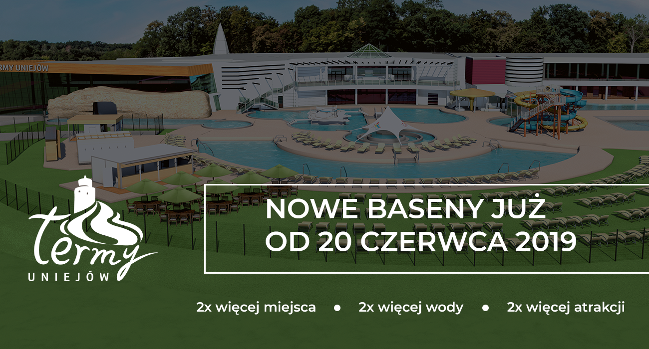 Nowe baseny, zjeżdżalnie i wiele atrakcji.Już od 20 czerwca!