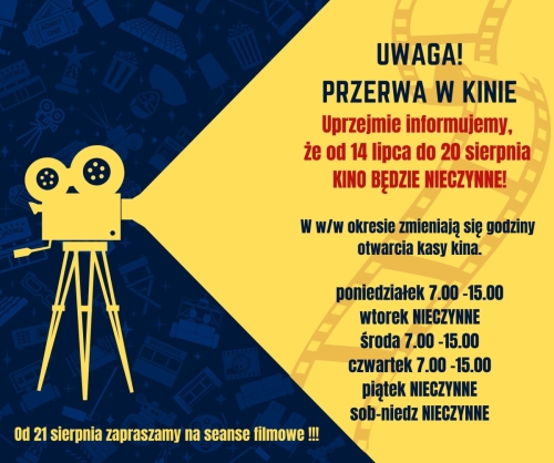 Przerwa w kinie: ważne informacje dla widzów