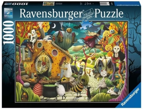 Recenzja: Puzzle 1000. Halloween - mroczna przyjemność od Ravensburger