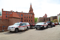 Strażak z Koła walczy z ogniem w Biebrzańskim Parku Narodowym