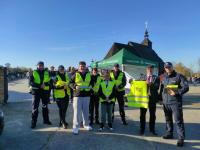 Bimed i policjanci z Kłodawy zachęcali do noszenia odblasków