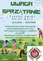Sprzątanie terenu gminy Osiek Mały - zaproszenie do działania