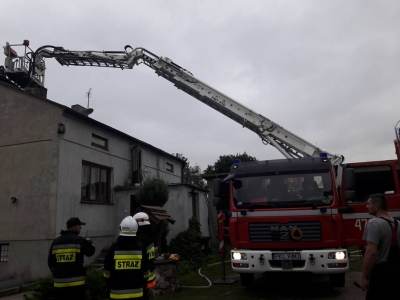 Pożar domu w miejscowości Żurawieniec