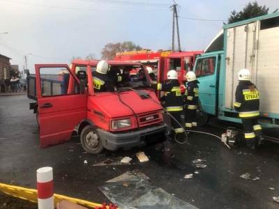 Brdów: Zderzenie dwóch pojazdów na skrzyżowaniu