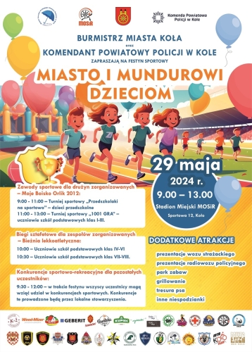 Miasto i Mundurowi Dzieciom - festyn sportowy