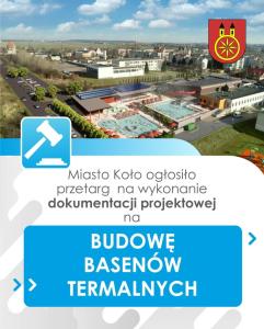 Gmina Miejska Koło ogłasza przetarg na wykonanie dokumentacji na rozbudowę Pływalni Miejskiej
