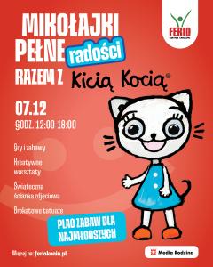 Mikołajki pełne radości z Kicią Kocią w Ferio Konin!