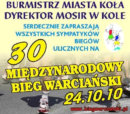 Zapraszamy na Bieg Warciański