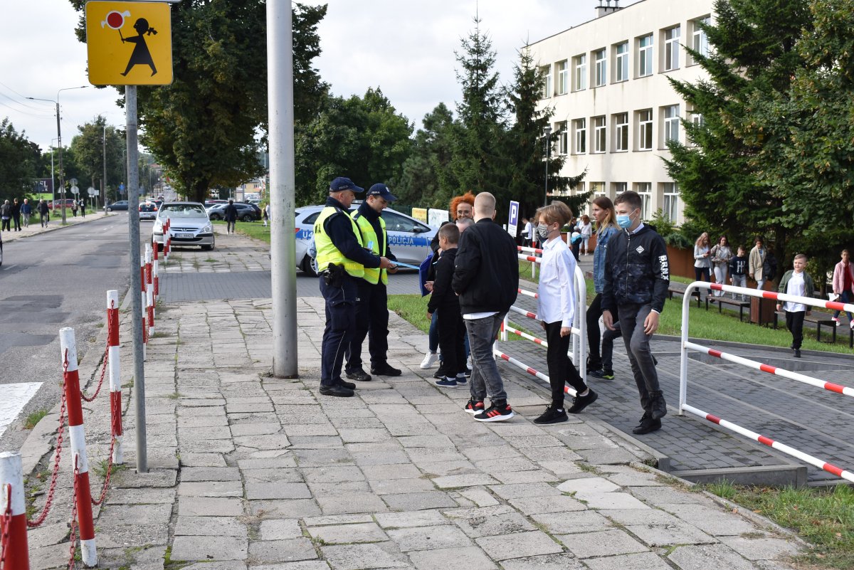 Akcja policji - bezpieczna droga do szkoły