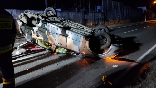 Jechał pijany i doprowadził do zderzenia z innym pojazdem