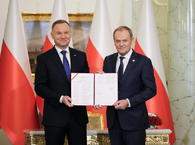 Prezydent Andrzej Duda powołał Donalda Tuska na premiera, a także ministrów jego rządu