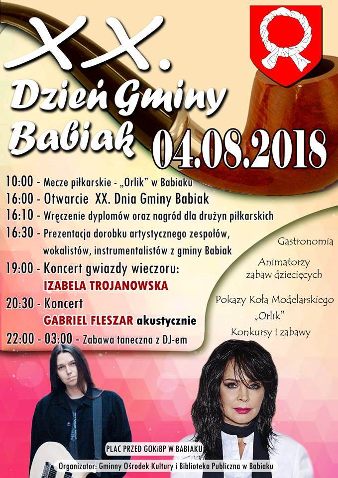XX Dzień Gminy Babiak - gwiazdy polskiej muzyki