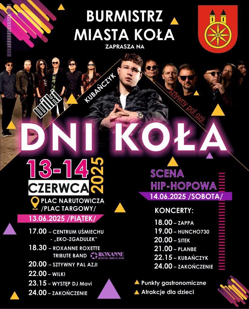 Dni Koła 2025 - sprawdź dwudniowy harmonogram wydarzenia. Kiedy wystąpią gwiazdy?
