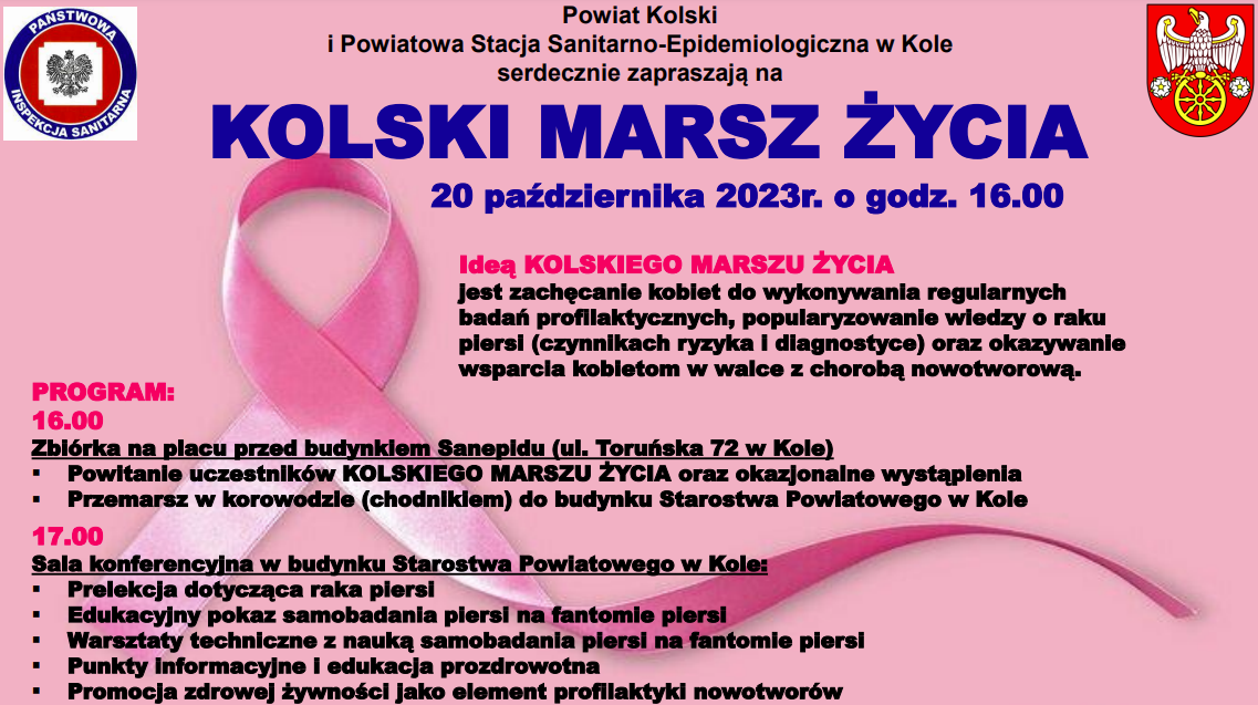 Zapraszamy do udziału w Kolskim Marszu Życia