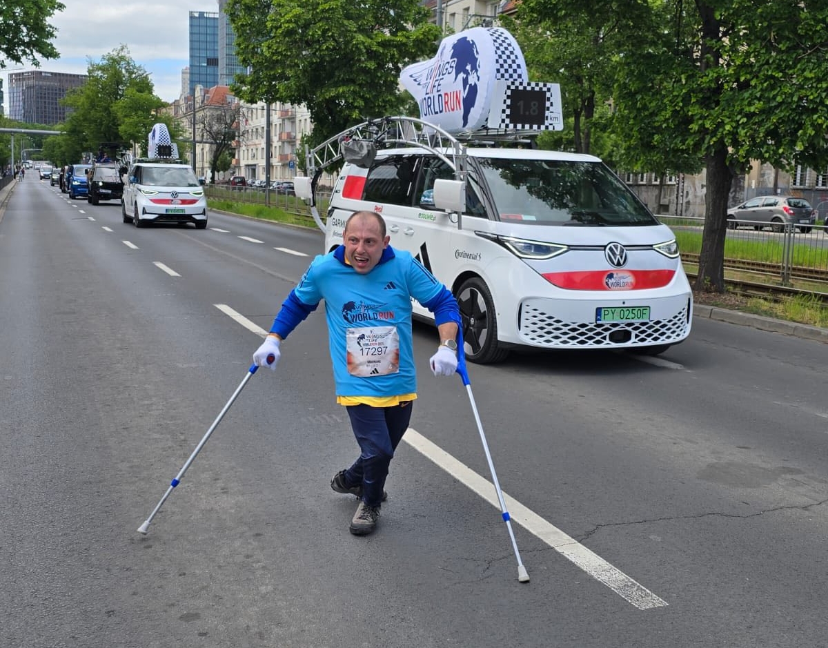 Maciej Gralak uczestnikiem Wings for Life World Run w Poznaniu