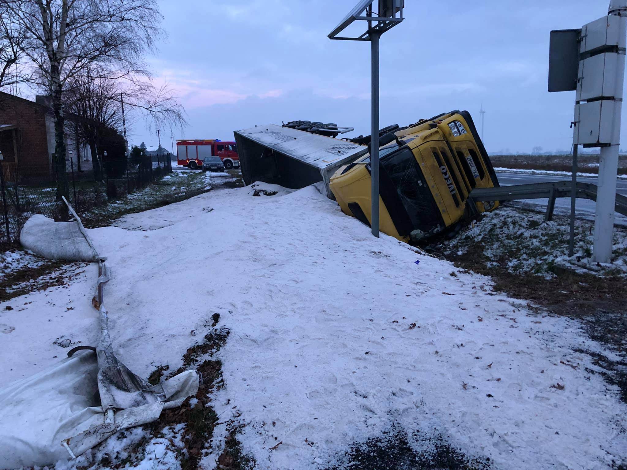 Trudne warunki na drogach: dachowania i kolizje