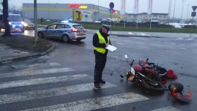 Wymusił pierwszeństwo i uderzył w motocyklistę