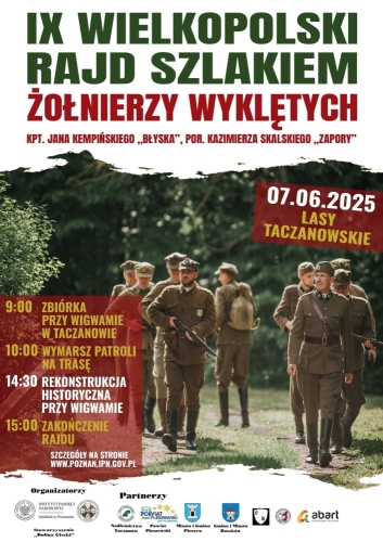 Uczniowie w IX Wielkopolskim Rajdzie Szlakiem Żołnierzy Wyklętych