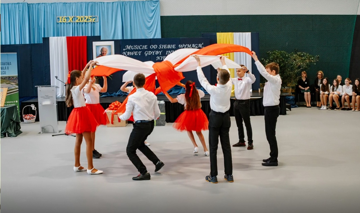 Uroczystość nadania imienia Szkole Podstawowej im. Jana Pawła II w Kościelcu