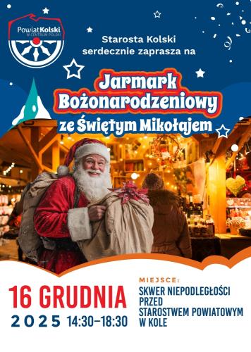 Święty Mikołaj odwiedzi Koło - jarmark w grudniu