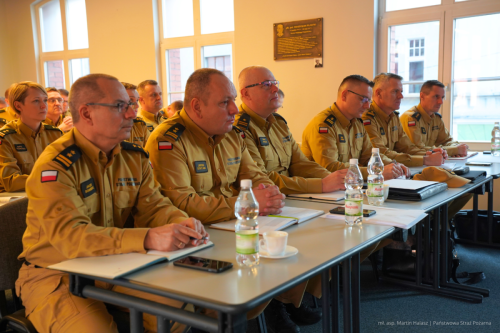 PSP w Poznaniu omawia cele z szefami PSP z regionu