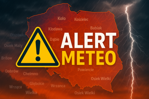Ostrzeżenie meteorologiczne dla powiatu kolskiego!
