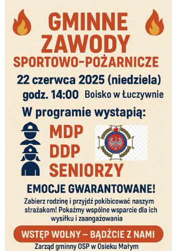 Gminne zawody sportowo-pożarnicze - zapowiedź wydarzenia