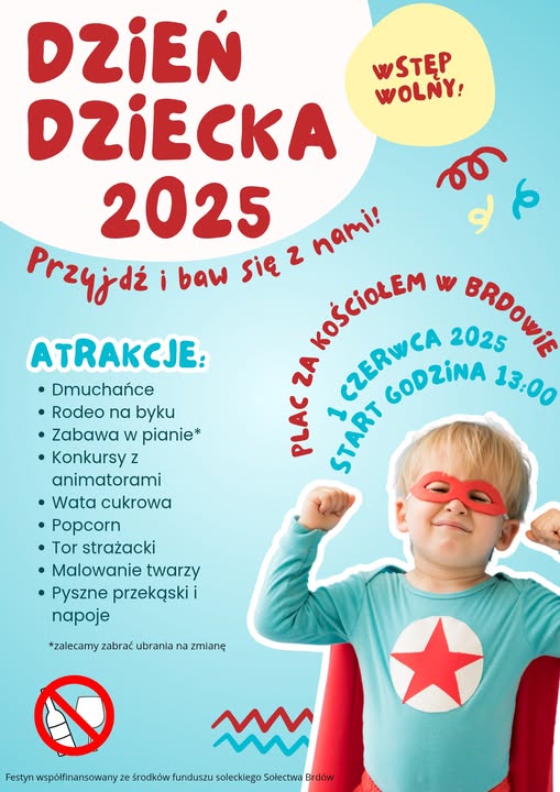 Festyn z okazji Dnia Dziecka w Brdowie