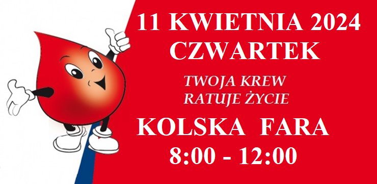 Kolejna Akcja Krwiodawstwa w Kolskiej Farze