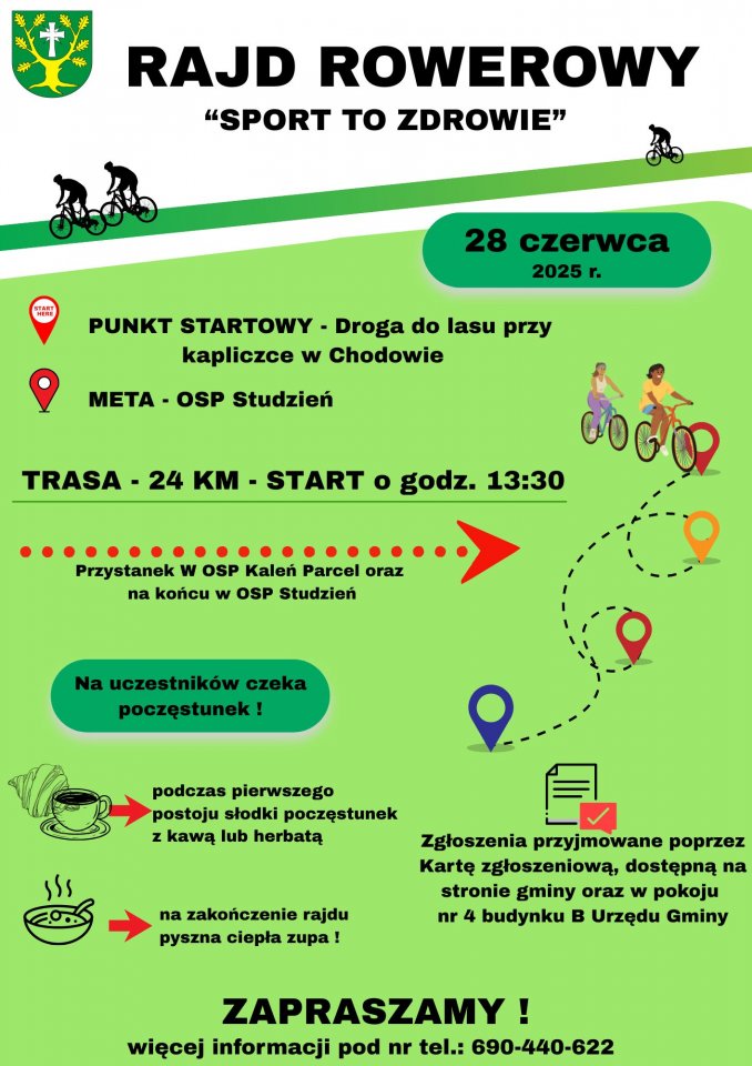Rajd Rowerowy - Sport to Zdrowie