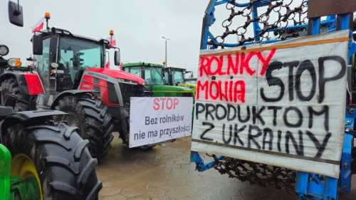 Protest rolników 9 lutego. Rolnicy z powiatu wyjechali na ulicę Koła [FOTO]
