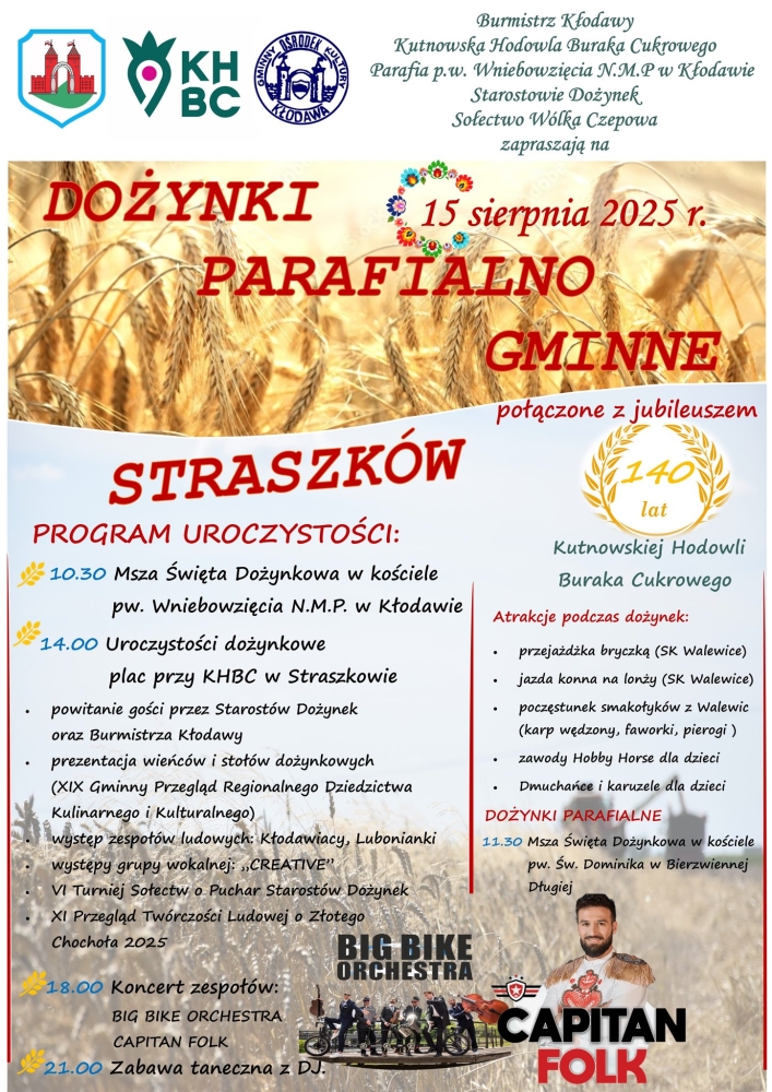 W Kłodawie będą pierwsi. Zapowiedź Dożynek gminnych