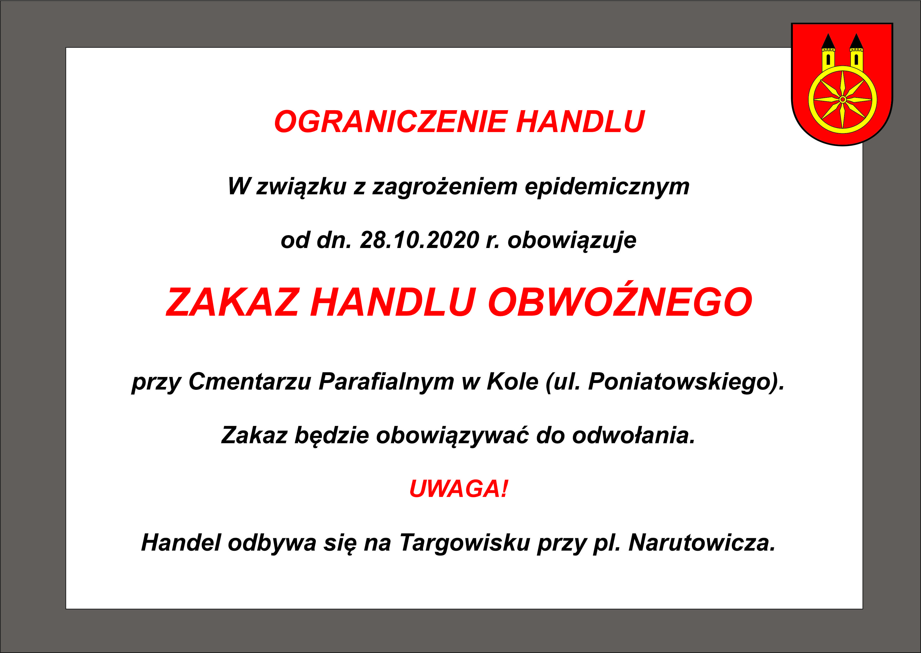 Radna pyta: handel odpustowy zagraża bezpieczeństwu a koncert nie?