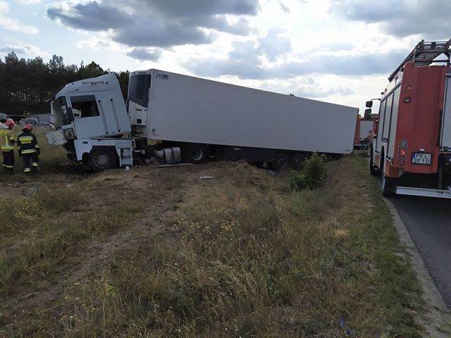 Pijany kierowca ciężarówki spowodował wypadek. Czeka go sąd