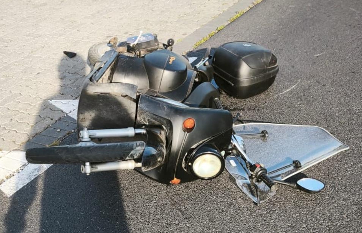 Motocyklista po alkoholu spowodował wypadek. Promile przerażają!