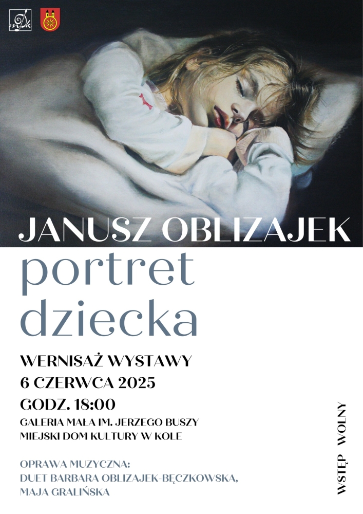 Wernisaż wystawy malarstwa Janusza Oblizajka Portret Dziecka