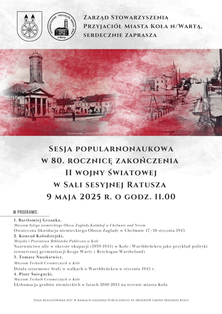 Sesja popularnonaukowa w 80. rocznicę zakończenia II wojny światowej