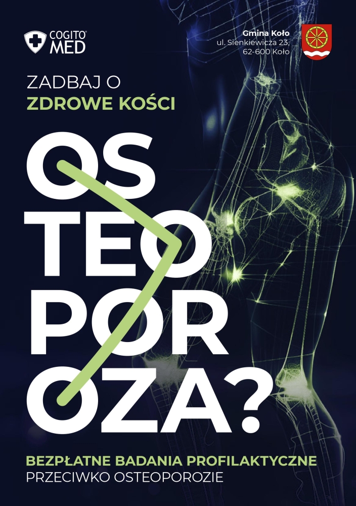 Gmina Koło: darmowe badania w kierunku osteoporozy 