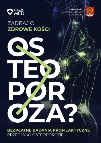 Gmina Koło: darmowe badania w kierunku osteoporozy 