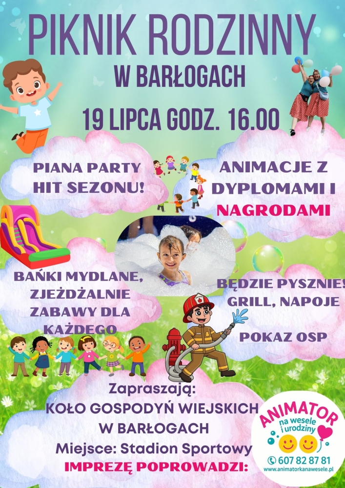 Piknik Rodzinny w Barłogach - Czas na letnią zabawę