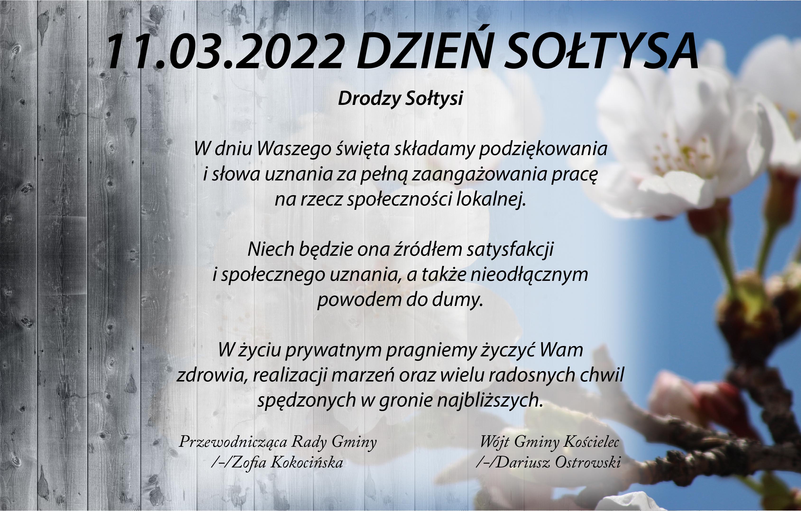 Kościelec - Życzenia dla sołtysów