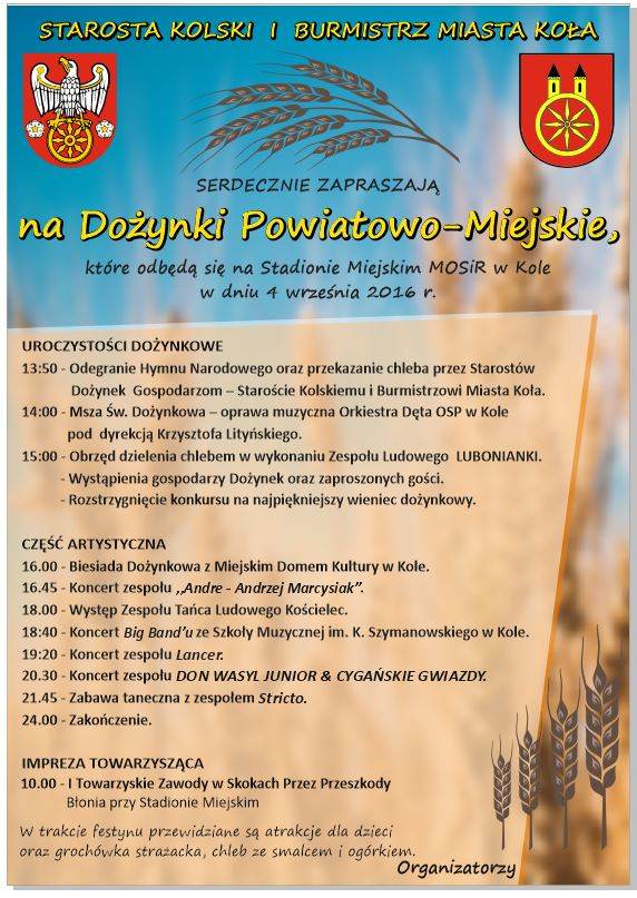 Dożynki Powiatowo-Miejskie 2016