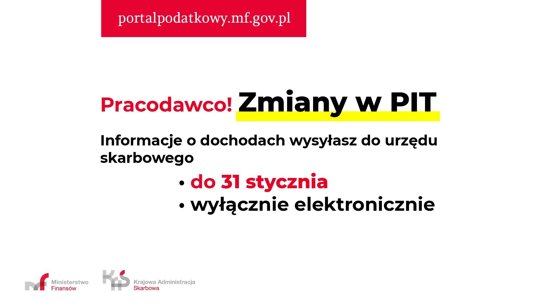 Płatniku pamiętaj o złożeniu PITu!