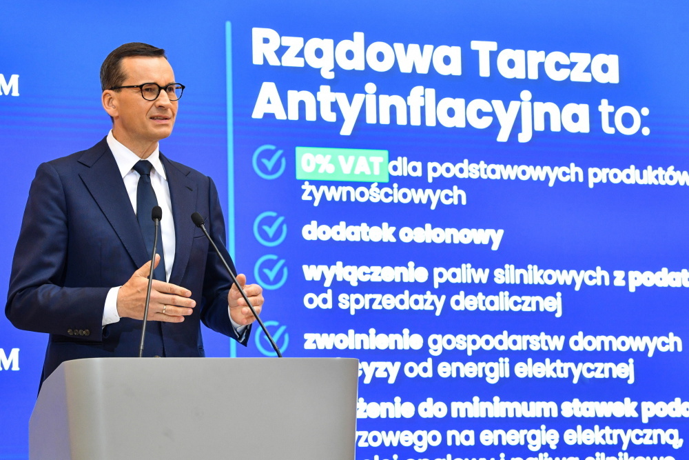 Rząd przyjął projekt ustawy, przedłużającej działanie tarczy antyinflacyjnej do końca roku